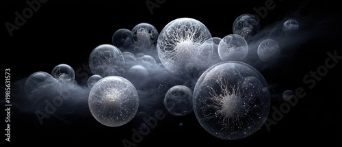 Ethereal Volumetric Capture of Glowing Globules in Dark Space