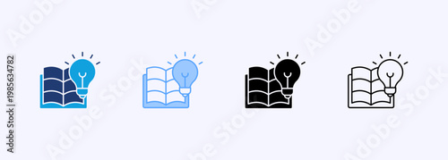 Learning Icon Set Multistyle Various Collection Element For Design
