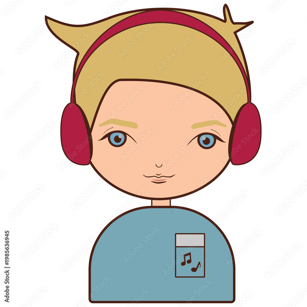 Obraz premium Man Musician Occupation Icon Vector Images