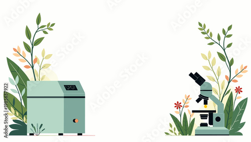 A calming and fresh botanical illustration. Perfect for wellness brands, natural product advertising, or creating a serene aesthetic in design project