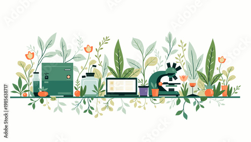 A calming, minimalist composition featuring plants on a shelf. Ideal for wellness, home decor, or lifestyle branding that conveys freshness and natura