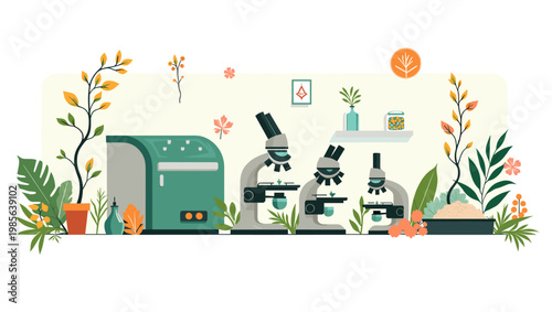 A stylized illustration of a lush tropical plant, offering a calming and natural aesthetic. Perfect for backgrounds, wellness content, or branding foc