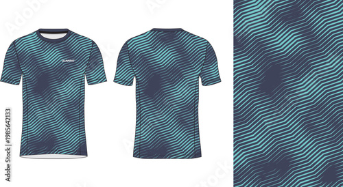 Modern Running Jersey Design Template for Sportswear
