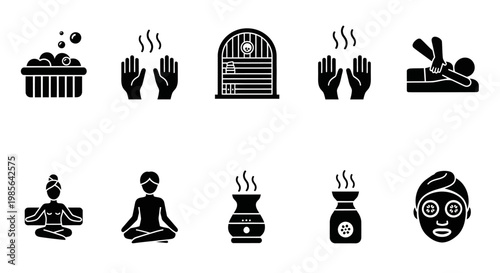 Spa and Wellness Icons Collection