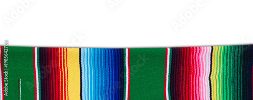 Konstfotografi Colorful serape on wooden table