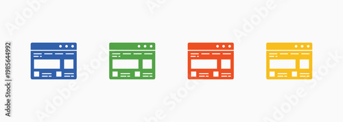 Interface Icon Set Color Multiple Style Collection Element For Design