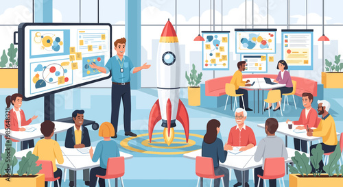 Business People Discussing Startup Ideas Together 1.