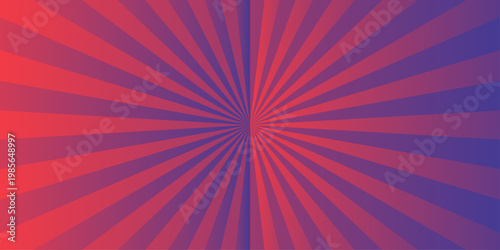 Radial motion lines forming a dramatic burst. Vector sunray stripe background. Light sunburst glowing background. Retro comic gradient background texture overlay. Vector illustration pattern beam rays