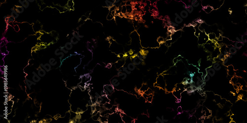 Panorama night sky star on dark background. Universe cosmos with stars, nebula and galaxy with lighting smoke texture.