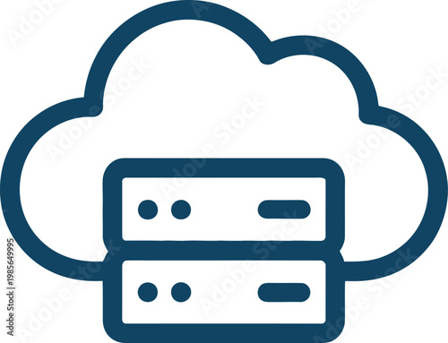 A blue camera with dual lenses and a flash in the center Vector