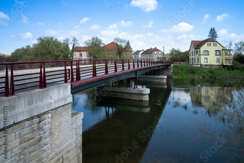 Fotografie pont sur l'Albe à Sarralbe en Moselle France