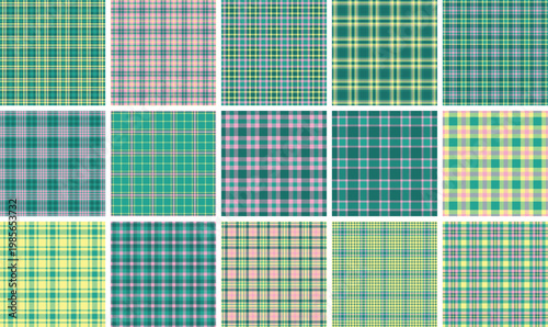 Christmas plaid pack designed for licensing projects. Market ready tartan styles suit seasonal products. Vector files stay flexible.