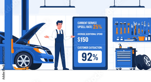 Mechanic standing next to car repair 2.