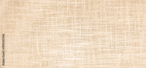 Natural linen fabric texture with woven pattern, realistic vector background. Woven cotton tablecloth backdrop. Beige canvas material with burlap weave for vintage design projects, tissue effect