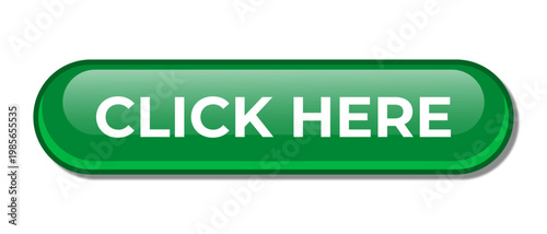 Click here. Click here vector web button. Green button. Click here icon. UI button concept. Vector illustration