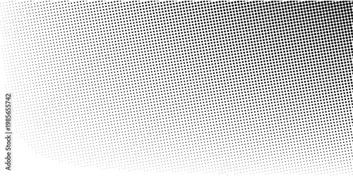 Grunge halftone gradient background. Faded grit noise texture. White and black sand wallpaper. Retro pixelated backdrop. Anime or manga style comic eps 10