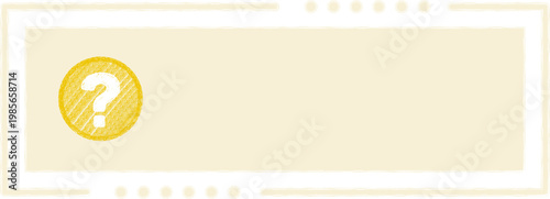 Question Mark Crayon Frame