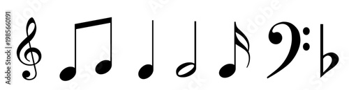 Banner vector illustration of a musical notes
