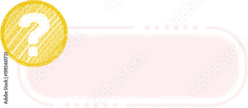 Question Mark Crayon Frame