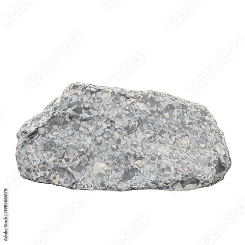 Detailed rock illustration with textured surface on transparent background for design and marketing purposes