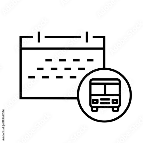Bus icon vector. Public transport Illustration sign. Bus stop symbol. Bus station logo. Bus route web icon.