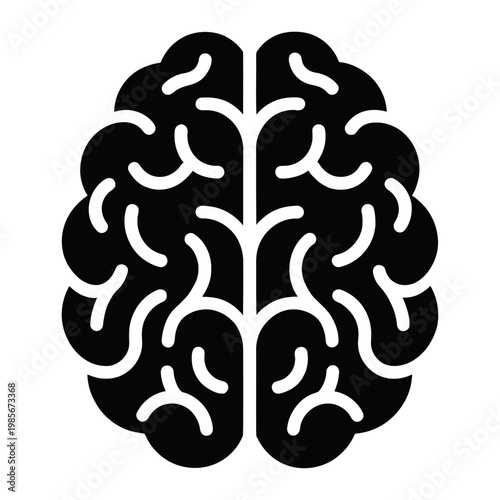 Vector of a human brain