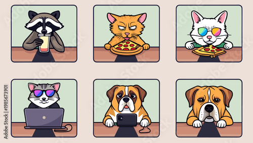 A clean and modern illustration of a desktop workspace. Ideal for representing remote work, technology articles, or simple digital designs with a calm