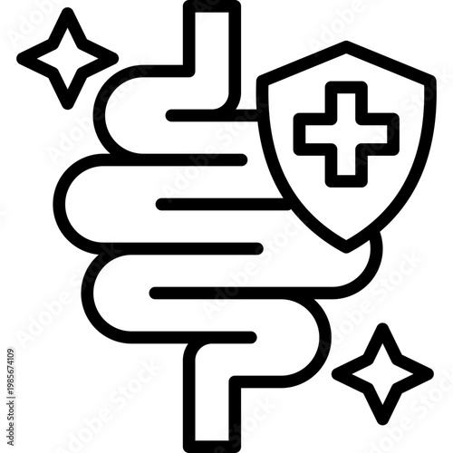 Gut Health line icon