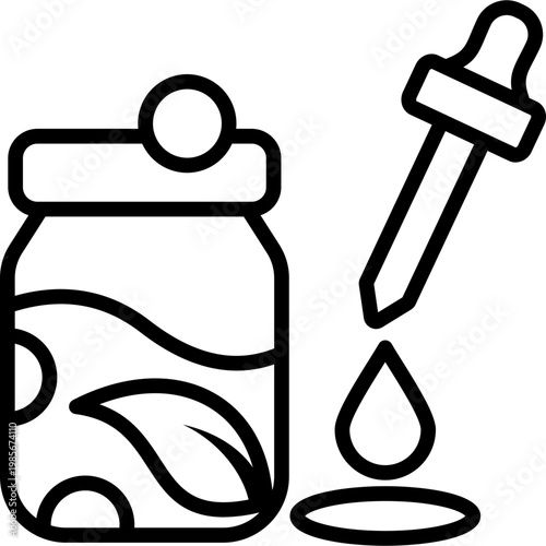 Essential Oils line icon