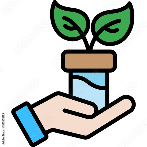 Botanicals lineal color icon