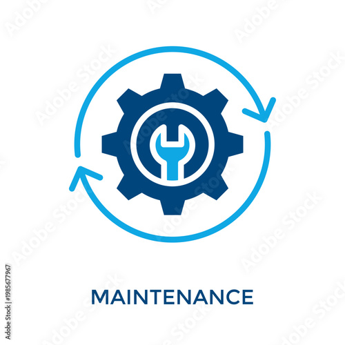 Maintenance Icon Dual Tone Style. Vector Illustration For Graphic Design