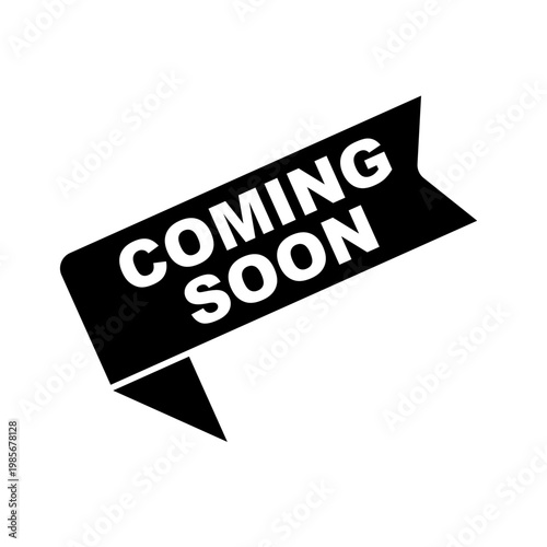 Coming Soon Banner Icon.