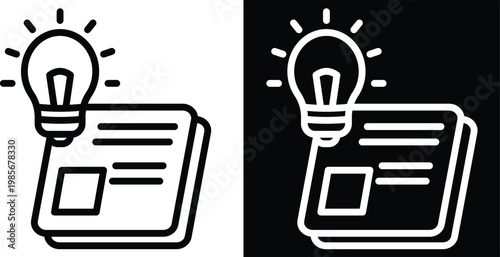 concept Two-tone version in black and white background