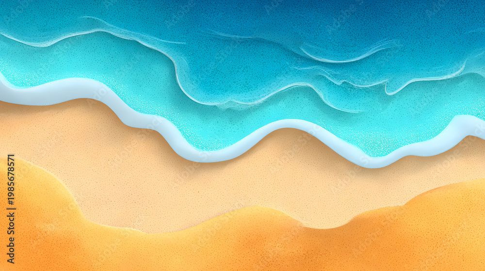 Obraz premium Sunny Beach Frame: Summer Background 