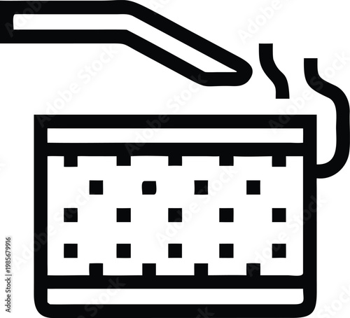 Modern Computer Keyboard Device Icon for Digital Input and Interaction