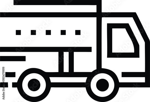 Modern delivery truck tanker vehicle representing efficient liquid transportation and logistics services