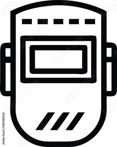 Modern Industrial Welding Helmet with Protective Face Shield for Worker Safety