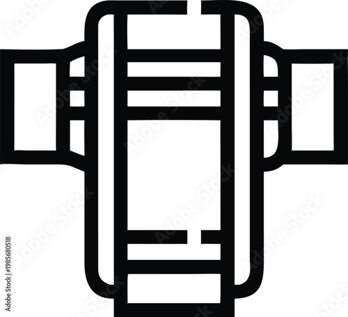 Mobile Device Holder with Clamps Securing Smartphone for Video Recording or Viewing