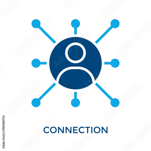 Connection Icon Dual Tone Style. Vector Illustration For Graphic Design