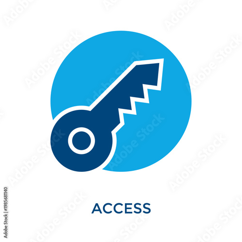 Access Icon Dual Tone Style. Vector Illustration For Graphic Design
