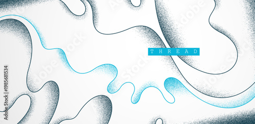 Minimal curvy lines vector abstract background, relaxing and tranquil art abstraction, antistress textured flowing lines, elegant dunamic graphics.