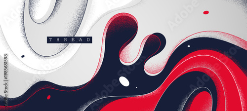Dynamic and expressive vector abstract background of lava fluid in dynamic motion, linear illustration with textures and shapes, graceful lines backdrop.
