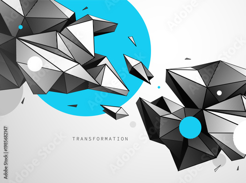 Structured transformation, rational systems, order, logic and controlled change in complex geometric forms.