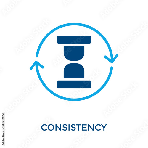 Consistency Icon Dual Tone Style. Vector Illustration For Graphic Design