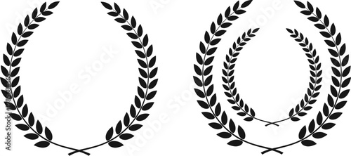 Elegant laurel wreath designs for father's day cards celebrations