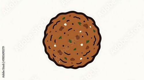 Delicious Meatball on Plate Closeup.
