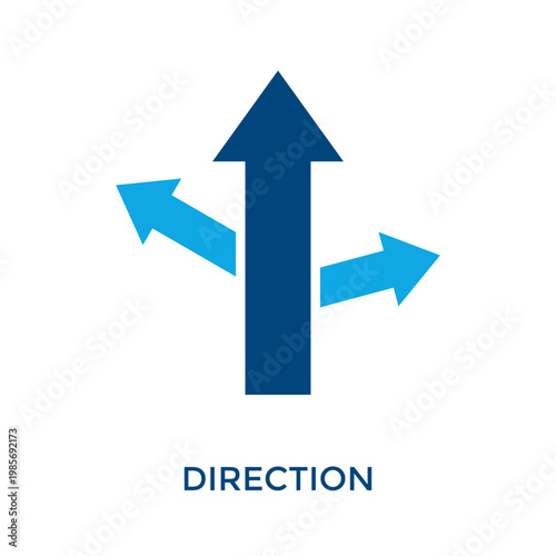 Direction Icon Dual Tone Style. Vector Illustration For Graphic Design