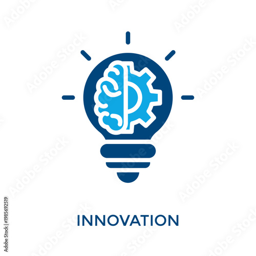 Innovation Icon Dual Tone Style. Vector Illustration For Graphic Design