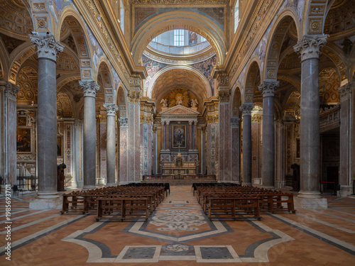 Chiesa dei Girolamini, baroque styled church and ecclesiastical complex in Naples, Italy