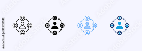 Adaptability Icon Set Multistyle Various Collection Element For Design